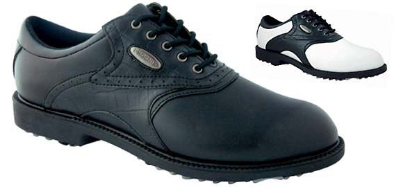 Phoenix Dakota mens golf shoe-Black and White