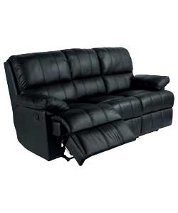 phoenix Large Recliner Sofa - Black