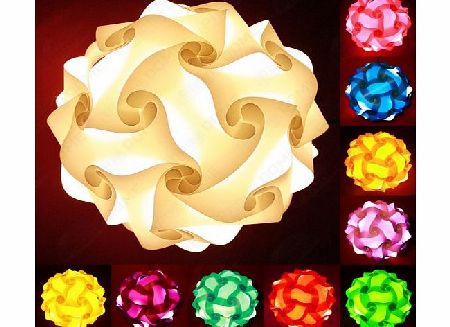 Phone Dome Atmospheric Jigsaw Lampshade Lamp Shade Retro IQ Fun Gift Idea Self Assembly (Turquoise, Large)