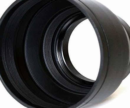 72mm PRO Universal Collapsible Rubber Multi-Lens Hood for Wide Angle Lenses inc. Canon, Nikon, Sony, Pentax, Sigma & More