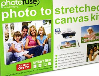 Photofuse Create Your Own Canvas Print - Photo to Stretched Canvas Kit - Make Your Own Canvas Prints in Minutes