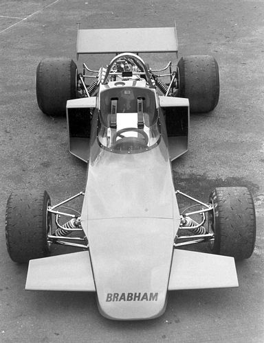 Photographs Brabham F2 Front Profile Black and White Photo ( 16 cm x 21 cm)