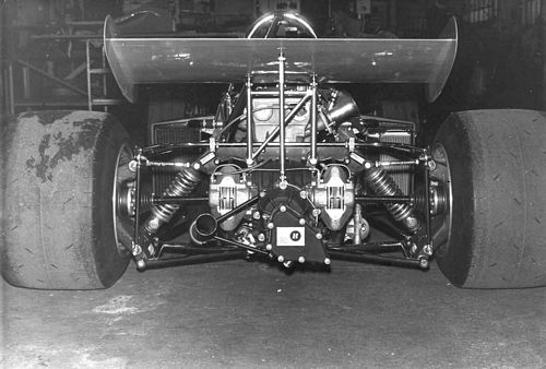 Photographs Brabham F2 Rear End Black and White Photo (16cm x 21cm)