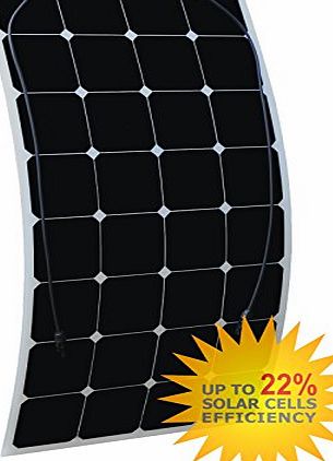 Photonic Universe 100W Photonic Universe flexible solar panel made of back-contact cells, for a motorhome, caravan, campervan, rv, lorry, trailer, or for a boat/yacht, or an off-grid solar power system