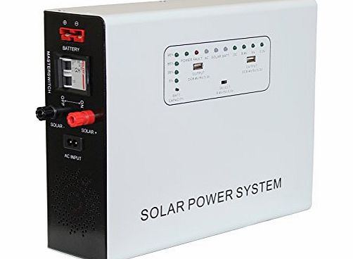 Photonic Universe 300W 230V AC Off-Grid Household Solar Power System with 300W 12V Pure Sine Wave Power Inverter and 10A Solar Charge Controller