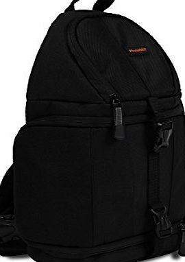 PhotoSEL BG411 Sling Bag for DSLR Cameras and Accessories - Black