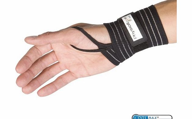 Physio Room PhysioRoom Elite Adjustable Wrist Wrap Sports Support Brace for Wrist Pain - 53120