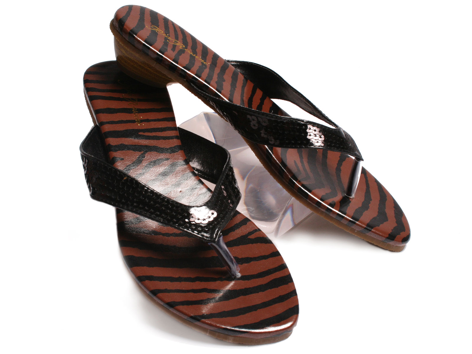 Pia Rossini Black/Brown Mombasa Beach Shoe by Pia Rossini