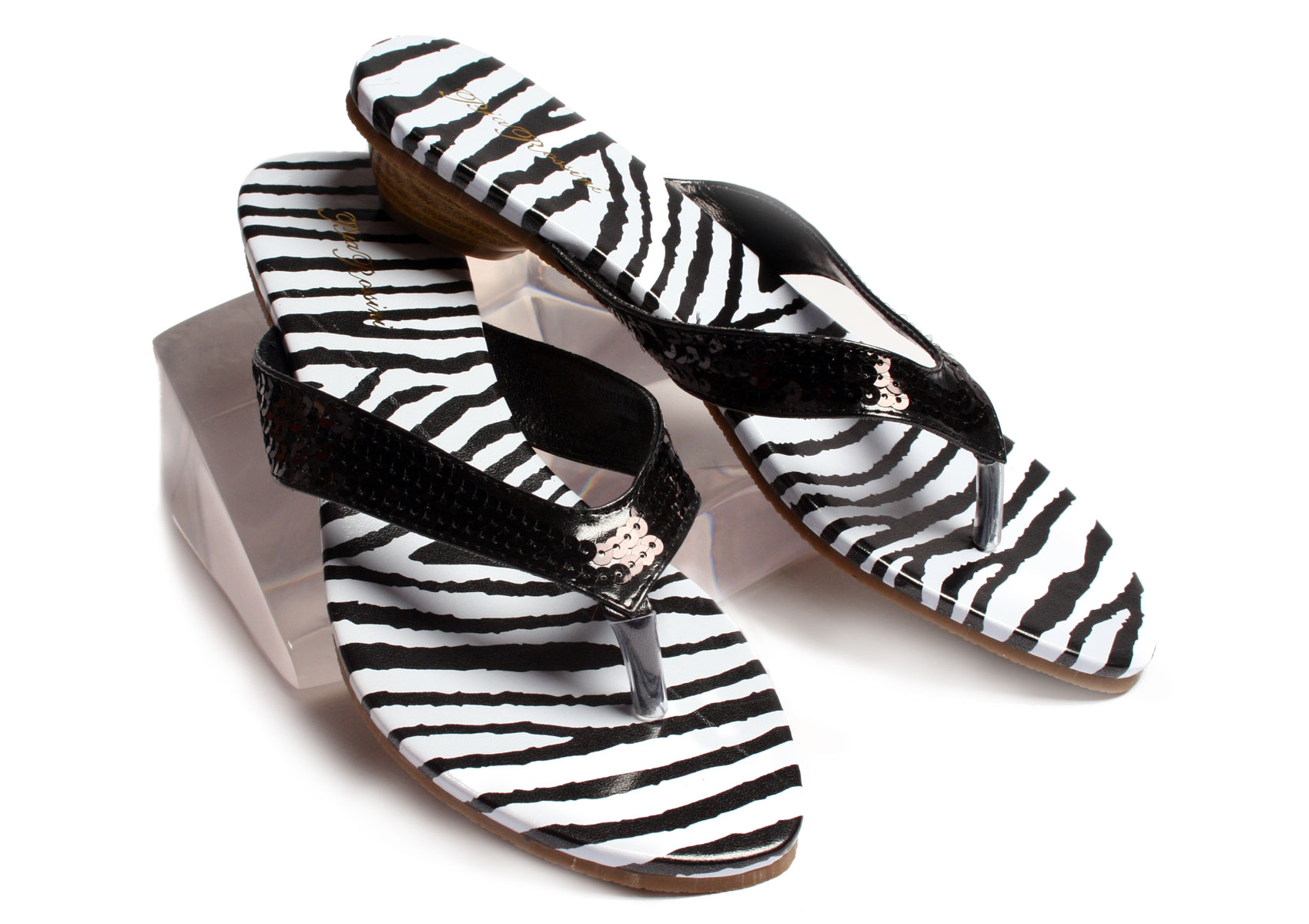 Pia Rossini Black/White Mombasa Beach Shoe by Pia Rossini