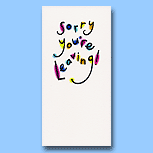 Dotted Sorry You`re Leaving