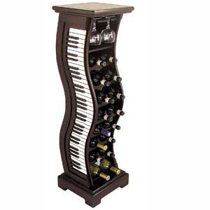 Piano Wine Rack & CD Holder Contemporary Furniture