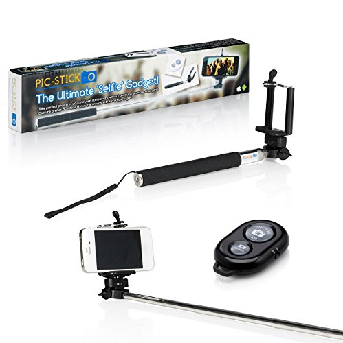 The Original PIC STICK Extendable Monopod Arm Selfie Pole & Bluetooth Remote for iPhone & Android