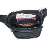 Bum Bag Large Black Leather Lorenz