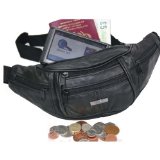 Bum Bag Soft Leather Black Lorenz