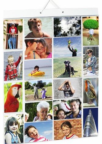 Picture Pockets Large (Size A) Hanging Photo Gallery - 40 photos in 20 pockets (reversible) Flat Pack