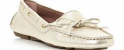 Pied a Terre Gaines gold leather driving shoes