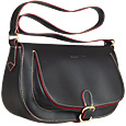Evolution-Black Double Flap Bag