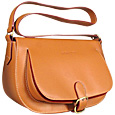 Pierre Cardin Evolution-Cognac Double Flap Bag