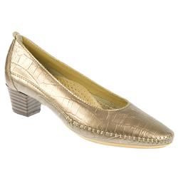 Female Carla Leather Upper Leather Lining Comfort Courts in Dark Gold