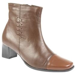 Female Pcpkl607 Leather Upper Leather Lining Ankle in Brown