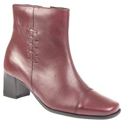 Female Pcpkl607 Leather Upper Leather Lining Ankle in Burgundy