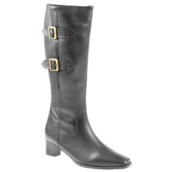 Female Pcpkl613 Leather Upper Textile Lining Calf/Knee in Black