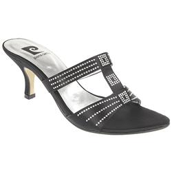 Female Pcslip800 Textile Upper Comfort Sandals in Black, Red, Silver