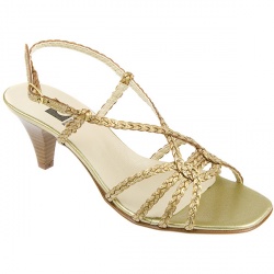 Female Zodpc700 Leather Upper Other/Leather Lining Comfort Sandals in Gold, Silver
