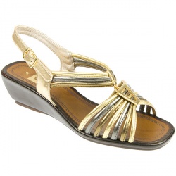 Pierre Cardin Female Zodpc708 Comfort Sandals in Metallic