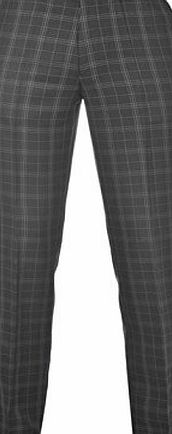 Pierre Cardin Mens C Check Trousers Pants Brand New Black 38W R