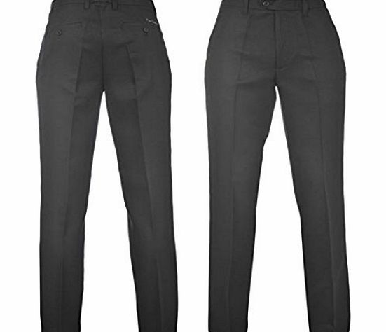 Pierre Cardin Mens C Plain F Trousers Pants Brand New Black 38W L