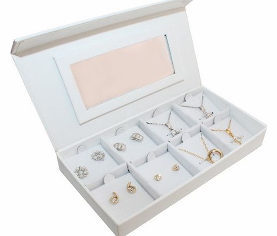 Pendant Necklace & Earring Jewellery Set Stylish Pierre Cardin Fashion Bijoux 8 Piece Gold & Rhodium Plated