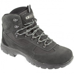 Mens Pcvis510 Leather textile Upper Textile Lining Boots in Dark Grey