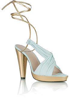 Pierre Hardy Leather and suede wrap sandals