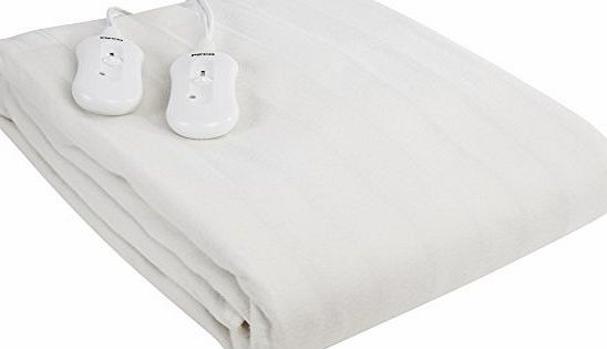Pifco P49002 Dual Control 60 Watt Machine Washable Kingsize Fitted Under Blanket, White