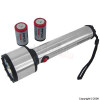 Pifco Steelmaster 2D Torch Including 2 D Batteries