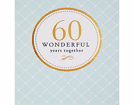 Pigment 60 Wonderful Years Anniversary Card