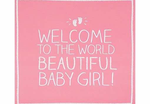 Pigment Beautiful Baby Girl Greeting Card