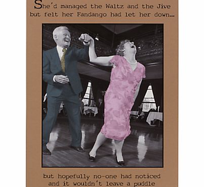 Pigment Couple Dancing Humorous Greeting Card