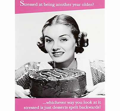 Pigment Desserts Spelt Backwards Birthday Card