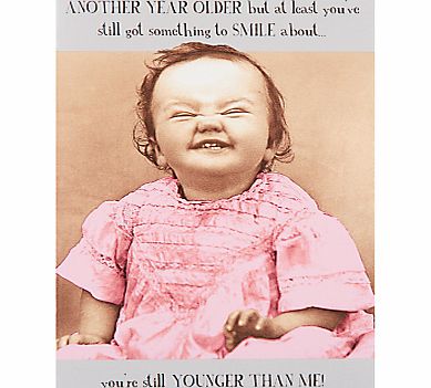 Pigment Little Girl Grinning Birthday Card