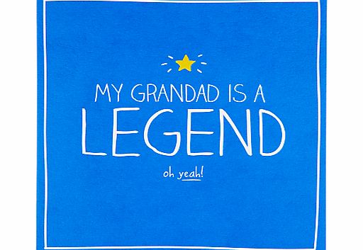Pigment My Grandad is a Legend Birthday Card