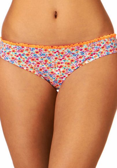 Piha Womens Piha Ditsy Frill Standard Bikini Bottom