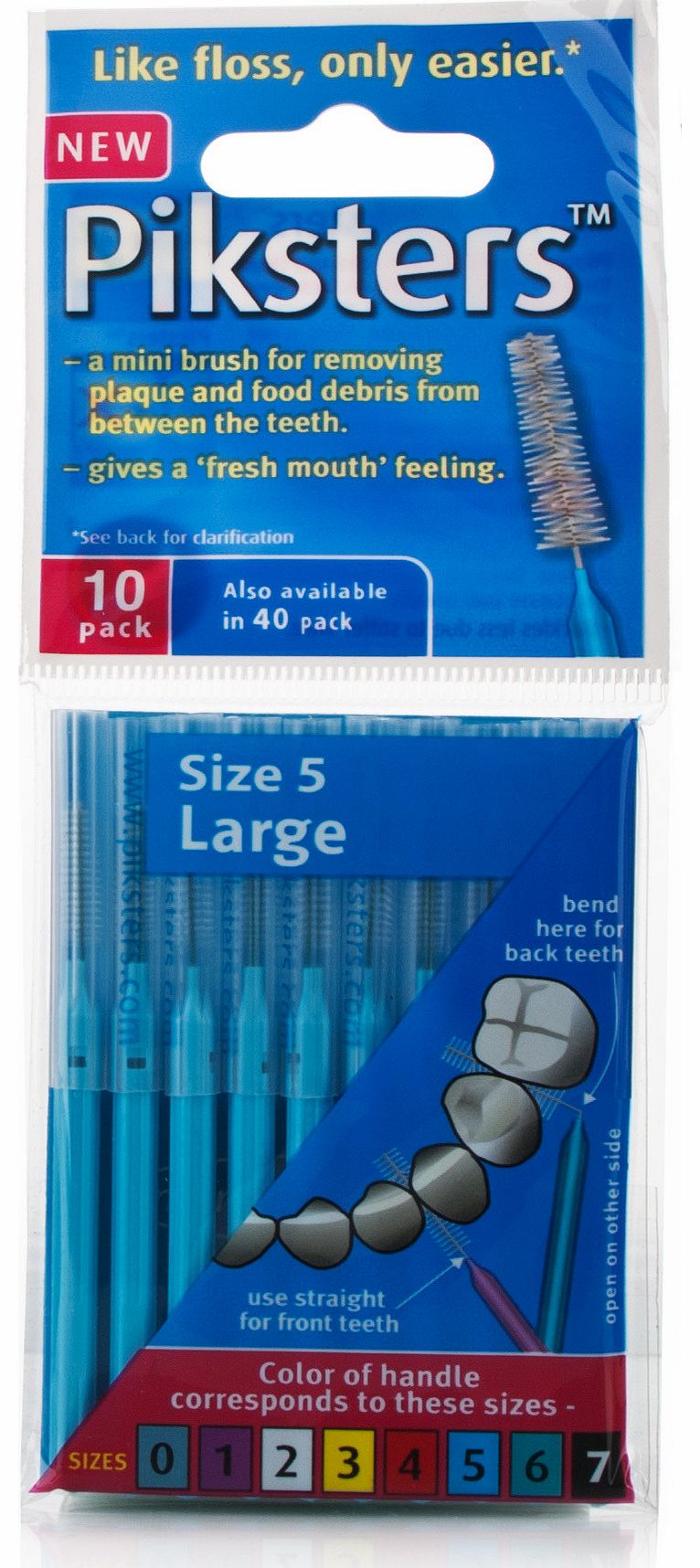 Piksters Interdental Brushes Blue