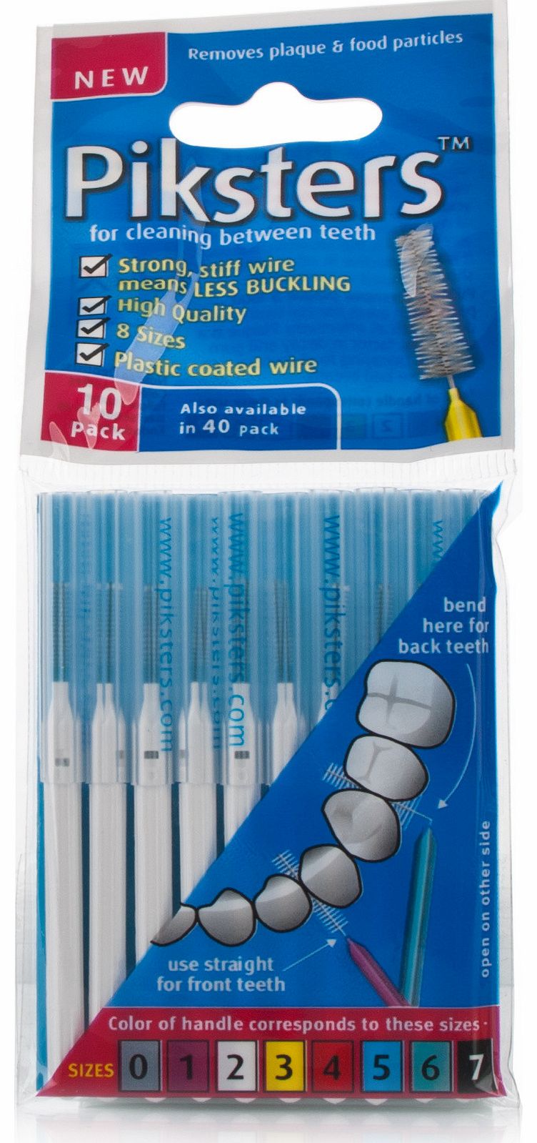 Piksters Interdental Brushes White