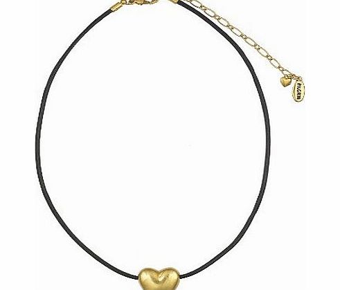 Pilgrim 609921 Neck Chain, Gold Plated, Black