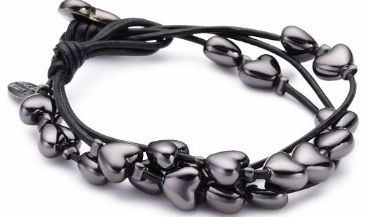610102 Bracelet, Leather, Black