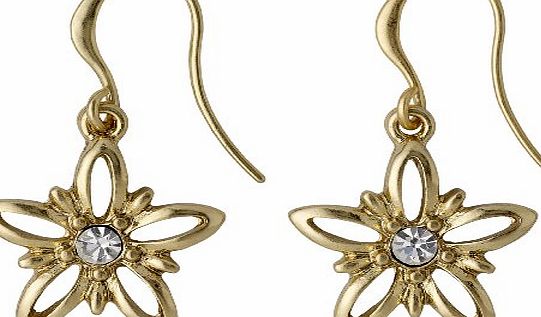 Pilgrim Jewellery Pilgrim Divine Flower Drop Earrings Gold Plated