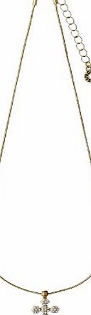 Pilgrim Jewelry Womens Necklace Brass with Pendant Gold-Plated White Classic 601332031 40.0 CM
