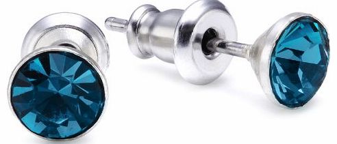 Womens Stud Earring Silver Plated, Blue 646213